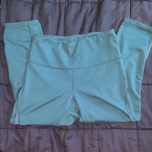 Dark Teal Cropped Workout Leggings